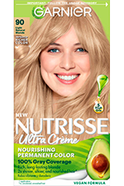 Light Natural Blonde Hair Color Nutrisse Ultra Creme Nourishing Permanent Color - Garnier
